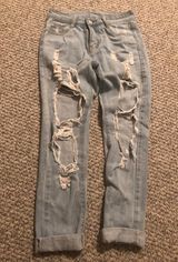 Distressed jeans Blue Size 24 Photo 0