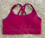 Lululemon fuchsia longline energy bra Sz 8 Photo 0