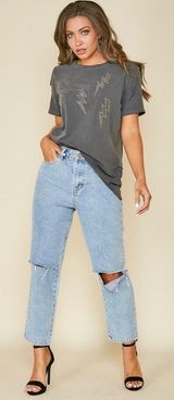 Hell bent and whiskey Distressed Tee Photo 0