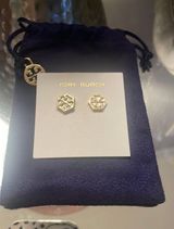 Tory Burch Logo Stud Earrings Photo 0