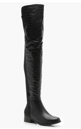 Boohoo Over The Knee Croc Boots Photo 0