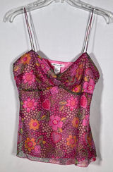 RICHARD MALCOLM WOMENS 100% SILK Y2K VINTAGE CAMI SLEEVELESS BLOUSE PINK MEDIUM Photo 0