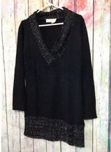 Allison Brittney Allison Brittany Sweater Dress Black Size Large ❄️🌨️ Photo 0