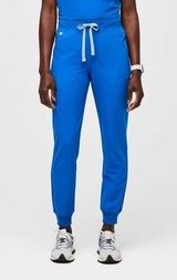 FIGS  High Waisted Zamora Jogger Scrub Pants in Royal Blue Size Large Petite Photo 0