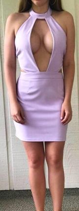 Tobi Lilac Halter Dress Photo 0