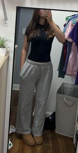 Brandy Melville Grey Anastasia Sweatpants Wide-Leg Photo 0