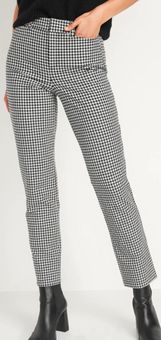 Old Navy Womens The Pixie Ankle Pants - Blk/wht houndstooth