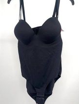 Cacique NEW Cotton Boost Plunge Push Up Bra in Black US