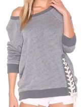 Workshop Republic Clothing Women's Long Sleeve Crew Neck Tunic Sweatshirt M