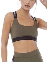 adidas x IVY PARK Pink Monogram Medium Support Cut-Out Sports Bra adidas x  IVY PARK