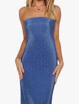 Keyhole Halter Neck A-Line Silhouette Midi Gown – John Paul Ataker