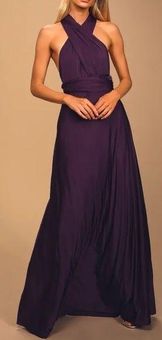 Always stunning convertible shop purple maxi dress