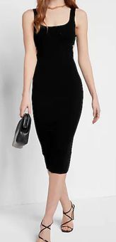 EXPRESS black body contour scoop neck cutout sweater midi dress - $98 New  With Tags - From Flipped