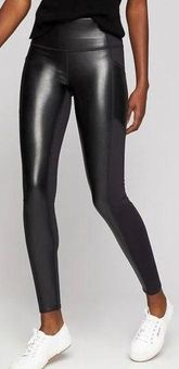 Athleta Gleam Chaturanga to Town Tight Black Faux Leather Yoga Barre  Women's XS - $38 - From Amber