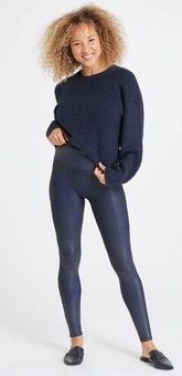 Spanx Faux Leather Leggings in Navy Blue Plus Size 2X - $69 - From Bryan