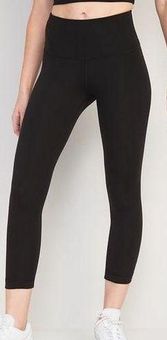 Old Navy Size XL Women's PowerPress Crop Leggings Black