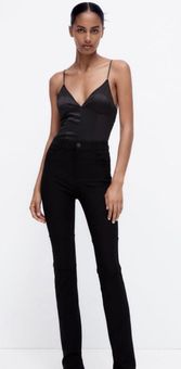 ZARA Split Hem Leggings Black Size XS - $20 (42% Off Retail) New With Tags  - From ana