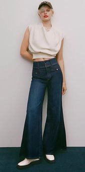 Pilcro High-Rise Wide-Leg Trouser Jeans