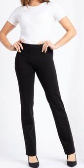 Betabrand Straight-Leg Classic Dress Yoga Pant in Black