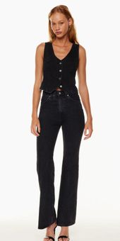 Aritzia Denim Forum The Marlene '60s High Rise Flare 32L Black