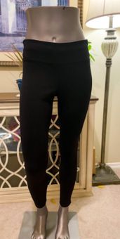 Kirkland Signature Solid Contrast Mesh Leggings Black Size M - $8