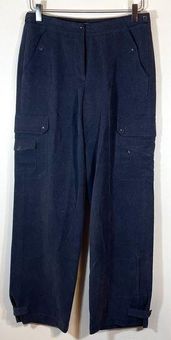 Tommy Bahama 100% silk navy womens cargo pants high rise casual size 4 -  $58 - From Cynthia