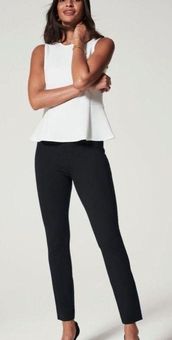 Spanx Skinny Back Seam Skinny Black Ponte Leggings Pants NEW Size XL - $87  New With Tags - From Selin