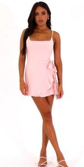 Princess polly cottage top hill mini dress blush