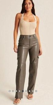 Women's Curve Love Vegan Leather 90s Relaxed Pant