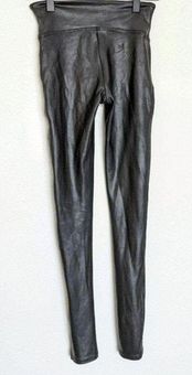 SPANX faux-leather leggings, Size XS