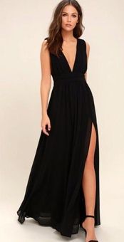 Heavenly hues top black maxi dress