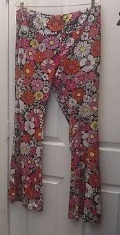 No Boundaries Juniors' Retro-style Flowery Leggings (XXXL, 21