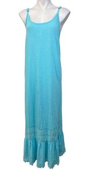 Torrid Sleep plus size nightgown 1x light blue tiered maxi length 100%  cotton - $30 - From Crystel