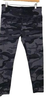 Tuff Athletics Camo Black and Grey Leggings Large - $10 - From