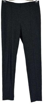 J.Jill Ponte Knit Leggings Charcoal Gray Center Seam Mid Rise