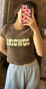 Brandy Melville Cowgirl Crop Top Brown Size Xs 37 From Johanna