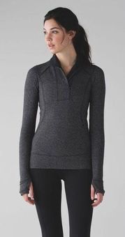 Lululemon Think Fast Pullover in Heathered Herringbone Heathered Black Size  6 - $66 - From Lex