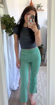 Zara green gingham trousers