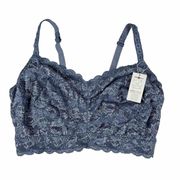 Cosabella Curvy Sweetie Bralette Silver Blue Size XL NEVME1310