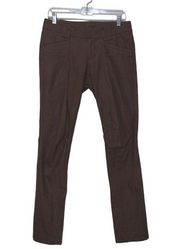 Arcteryx Womens Reia Chino Pants Brown Mid Rise Lined Trim Fit Hiking Camping 4