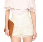 BB Dakota abbott lace high waisted shorts