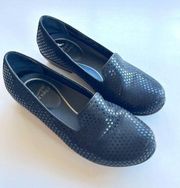 Dansko‎ Olivia Flats Black Leather Polka Dot Suede Womens Size 38 US 8 Lo…