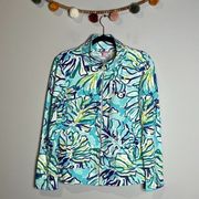 Lilly Pulitzer patterned zip up sweatshirt