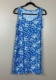 Draper James Grace & Charm Blue Floral Dress Lounge Nightie Size small/medium