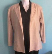 Isaac Mizrahi Vintage Wool Open Front Blazer Size 6