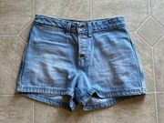 Denim Button Fly Shorts