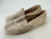 Toms Redondo Size 6 M Women's Slip On Loafer
Flat Shoes Natural Metallic