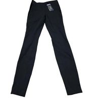 Polo Ralph Lauren Velvet Side Stripe Black Skinny Pants Ankle Zip Size 0