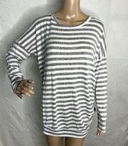 7th Ray Striped Button Side Sweater