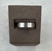 Cartier Love Knot Ring 750 18k White Gold 5mm 7